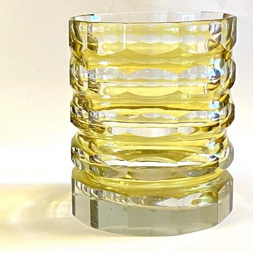 Art Deco Faceted Glass Jar image-2