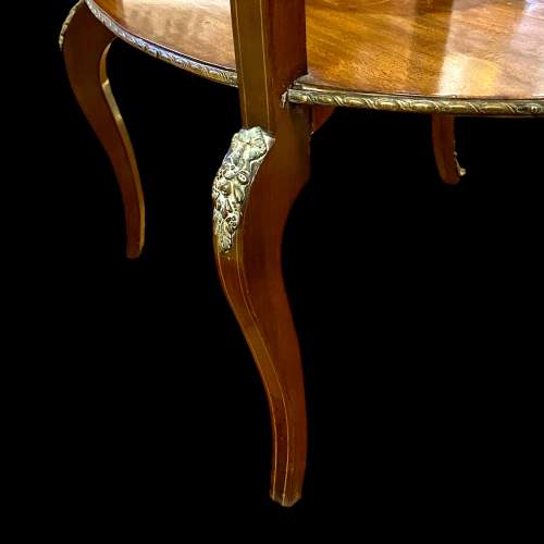 19th Century Marquetry Kidney Shaped Occasional Table image-6