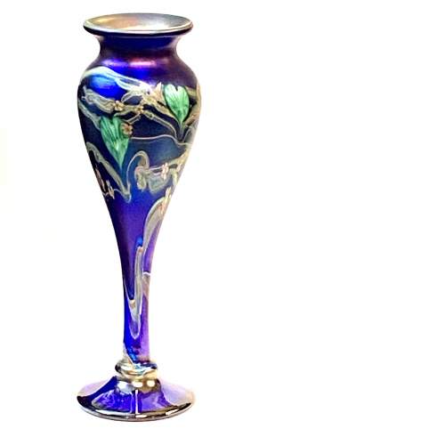 Okra Glass Viola Vase by Richard Golding image-1