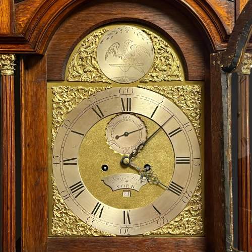 18th Century Honey Oak Yorkshire Longcase Clock image-3