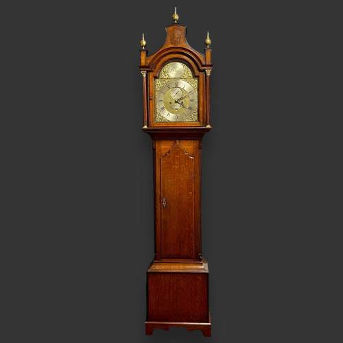 18th Century Honey Oak Yorkshire Longcase Clock image-2