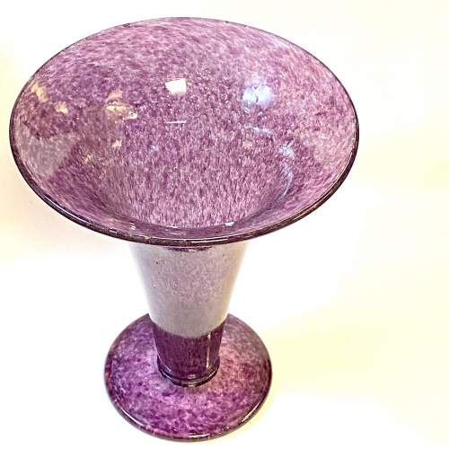 Purple Glass Trumpet Vase by John Walsh image-2