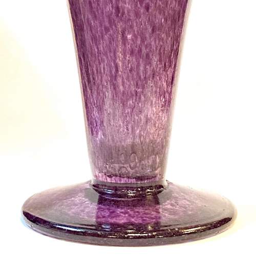 Purple Glass Trumpet Vase by John Walsh image-3