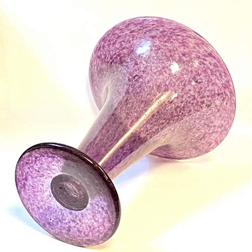 Purple Glass Trumpet Vase by John Walsh image-5