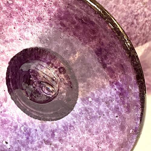 Purple Glass Trumpet Vase by John Walsh image-6