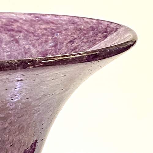 Purple Glass Trumpet Vase by John Walsh image-4