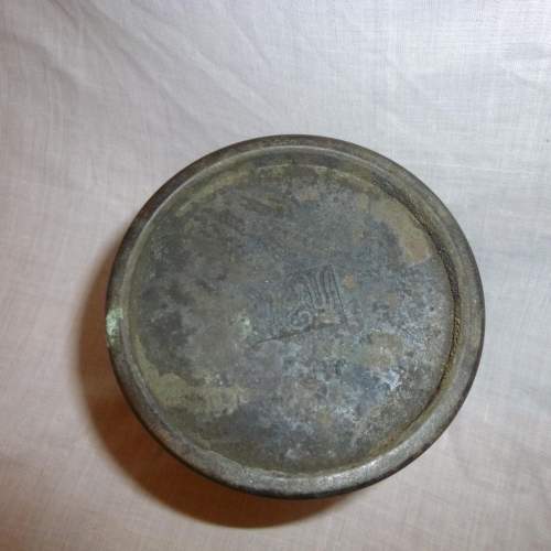 Oriental Bronze Brush Pot with Character Marks image-2