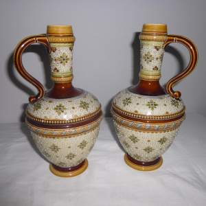 A Lovely Pair Mettlach Ewers