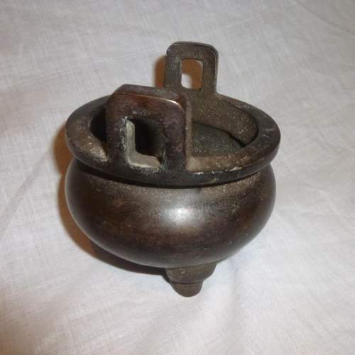 Bronze Chinese Two Handled Censor image-3