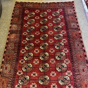 Stunning Old Hand Knotted Afghan Turkoman Rug - Much Sought After