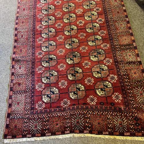 Stunning Old Hand Knotted Afghan Turkoman Rug - Much Sought After image-6