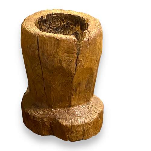 Sculptural Hand Carved and Hollowed Tree Strump image-1