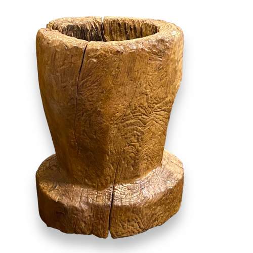 Sculptural Hand Carved and Hollowed Tree Strump image-4
