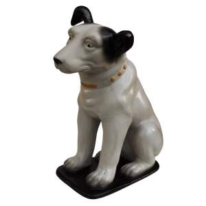 1930s RCA HMV Advertising Large Ceramic Nipper the Dog