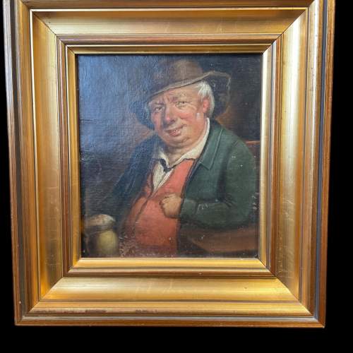 19th Century Oil Painting Portrait of Old Man image-1