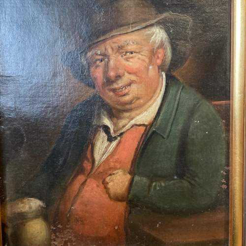 19th Century Oil Painting Portrait of Old Man image-2