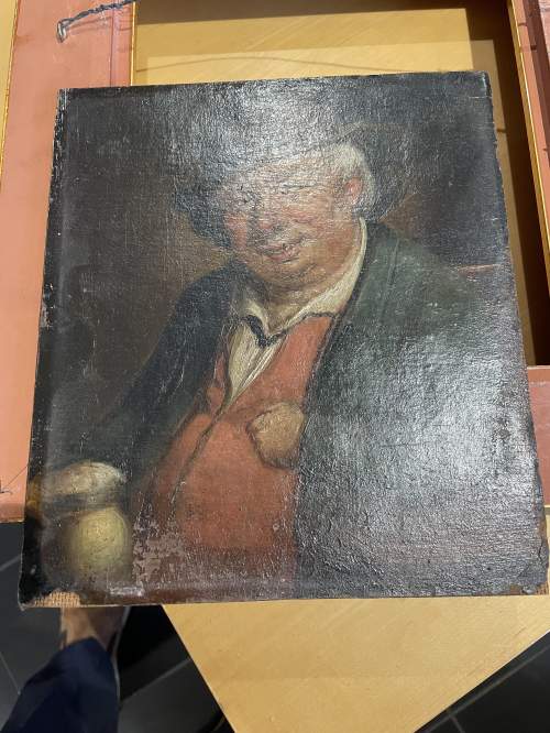 19th Century Oil Painting Portrait of Old Man image-5