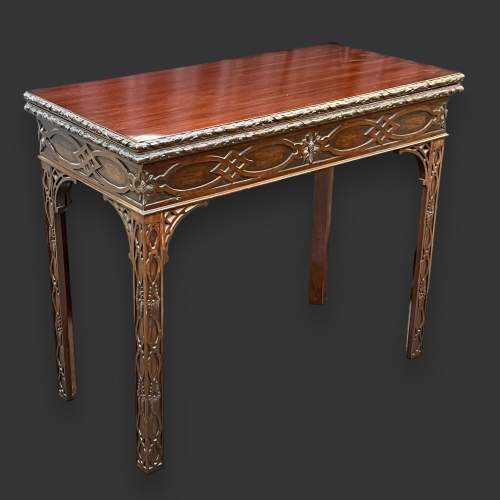 19th Century Chinese Chippendale Style Card Table image-1