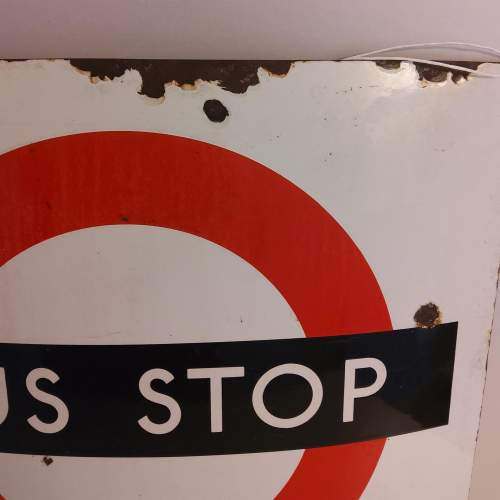 London Transport Bus Stop Enamel Sign image-3