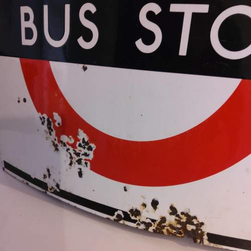 London Transport Bus Stop Enamel Sign image-4