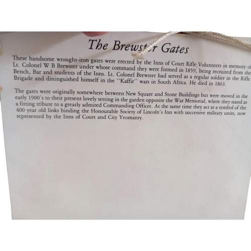 The Brewster Gates. Geoffrey Fletcher. Signed Ltd Edition Print image-2