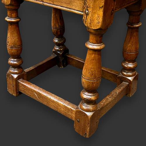 18th Century Solid English Oak Joint Stool image-6
