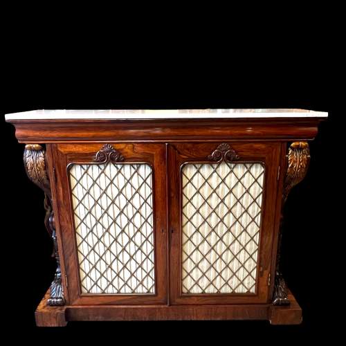 19th Century Rosewood Marble Topped Chiffonier image-2