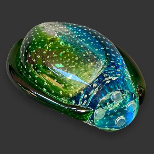 Murano Style Sommerso Glass Bubble Vase image-4