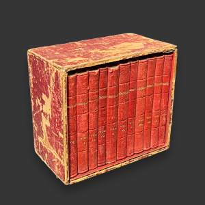 19th Century Boxed Set of 11 Volumes of Longfellows Poetic Works