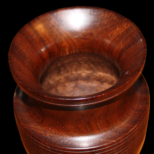 A Fine Turned Wooden Treen Vase image-5