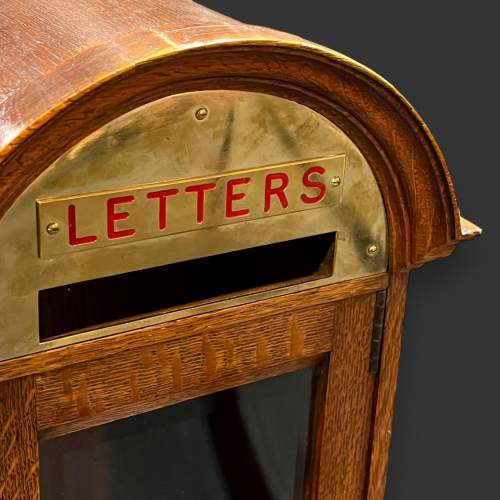 19th Century Country House Oak Letter Box image-3