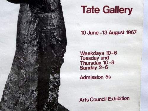 Picasso Sculpture Original 1967 Tate Gallery Exhibition Poster image-3
