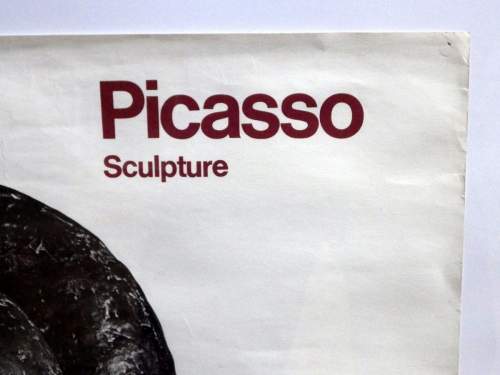 Picasso Sculpture Original 1967 Tate Gallery Exhibition Poster image-5