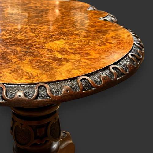Victorian Burr Walnut Coffee Table image-5