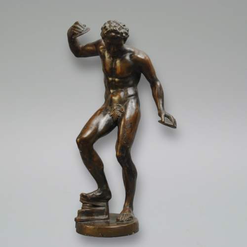 19th Century Grand Tour Plaster Figure of the Dancing Faun image-1
