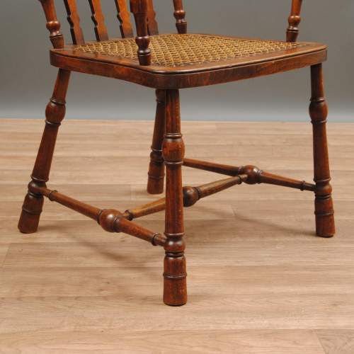 19th Century Ash Cane Seated Childs Chair image-5
