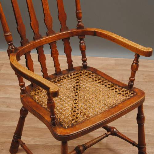 19th Century Ash Cane Seated Childs Chair image-4