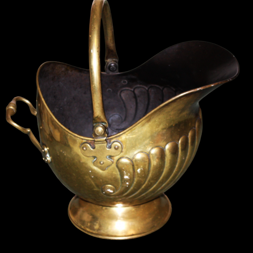 Good Quality Brass Helmet Coal Scuttle image-2