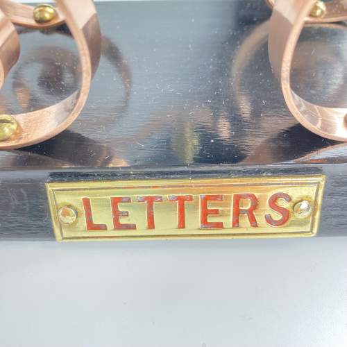 Copper Scrolling Letter Rack - William Tonks & Co. Circa 1920s-30s image-2