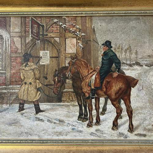 Early 20th Century Cool Comfort Oil on Canvas Painting image-2