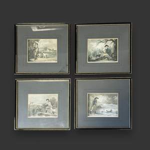 Set of Four Victorian Hand Coloured Lithographs by G.Callon