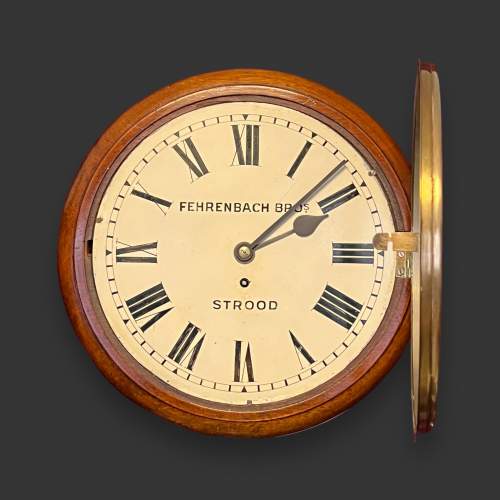 19th Century Mahogany Fusee Dial Clock image-2