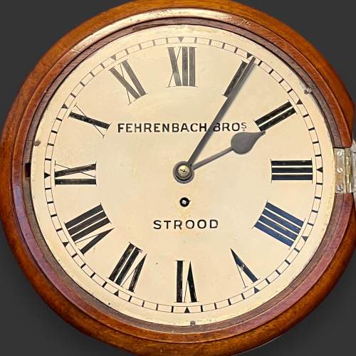 19th Century Mahogany Fusee Dial Clock image-3