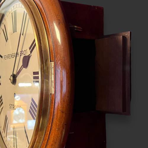 19th Century Mahogany Fusee Dial Clock image-6