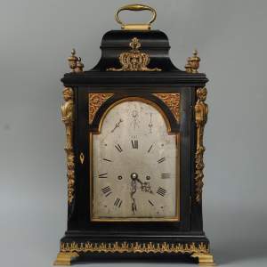 George III Period Ebonised Bracket Clock