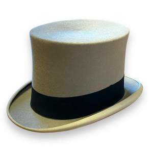 Gentlemans Grey Top Hat by Walter Barnard