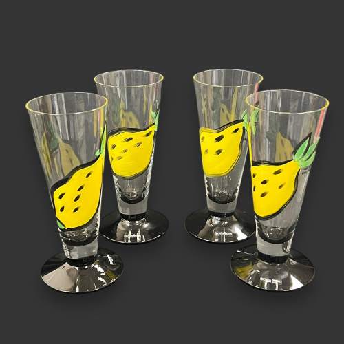 Four Kosta Boda Tall Drinks Glasses by Ulrica Hydman Vallien image-1