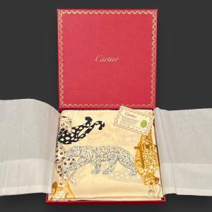 Cartier Silk Scarf with Original Box