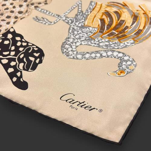 Cartier Silk Scarf with Original Box image-3