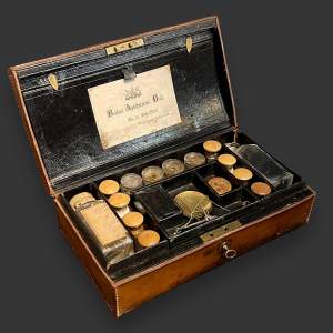 Late 19th Century Leather Apothecary Box